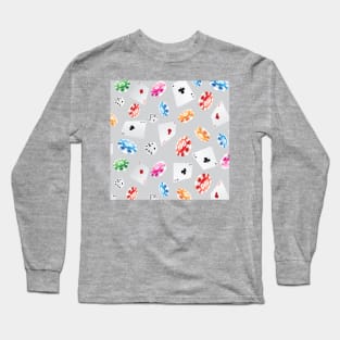 #casino #games #accessories #pattern 8 Long Sleeve T-Shirt